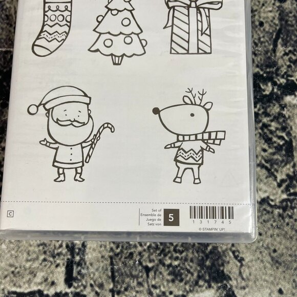 Stampin' Up! COLOR ME CHRISTMAS 5 piece Rubber Mount - Picture 3 of 9
